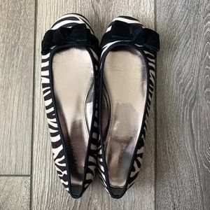 Alfani Amor Zebra Print Ballet Flat - Size 8